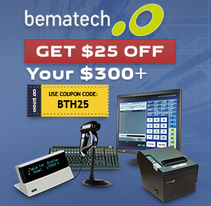Get $25 OFF Your $300+ Order of Popular Bematech Products! Get $25 OFF Your $300+ Order of Popular Bematech Products!