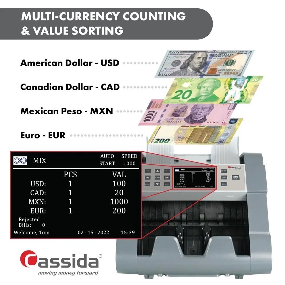 Multi-Currency Counting & Value Sorting