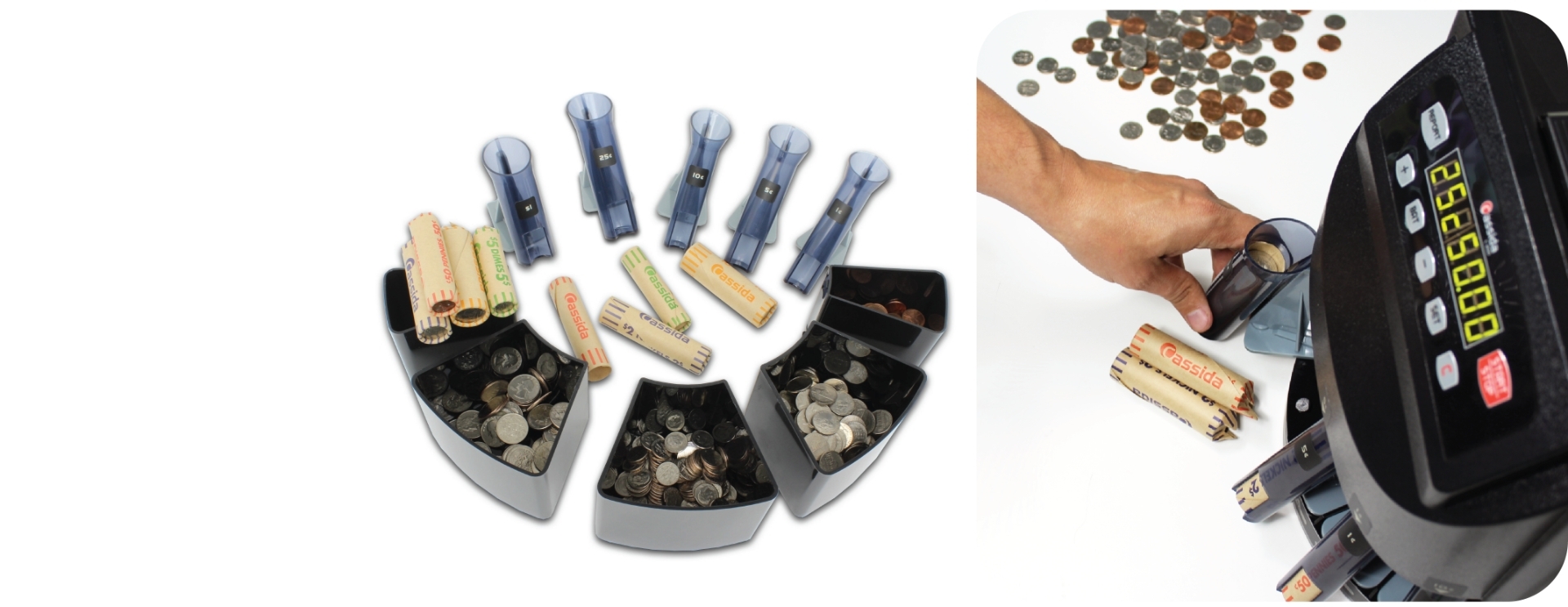 Quickly and Efficiently Sort and Roll Coins with Ease