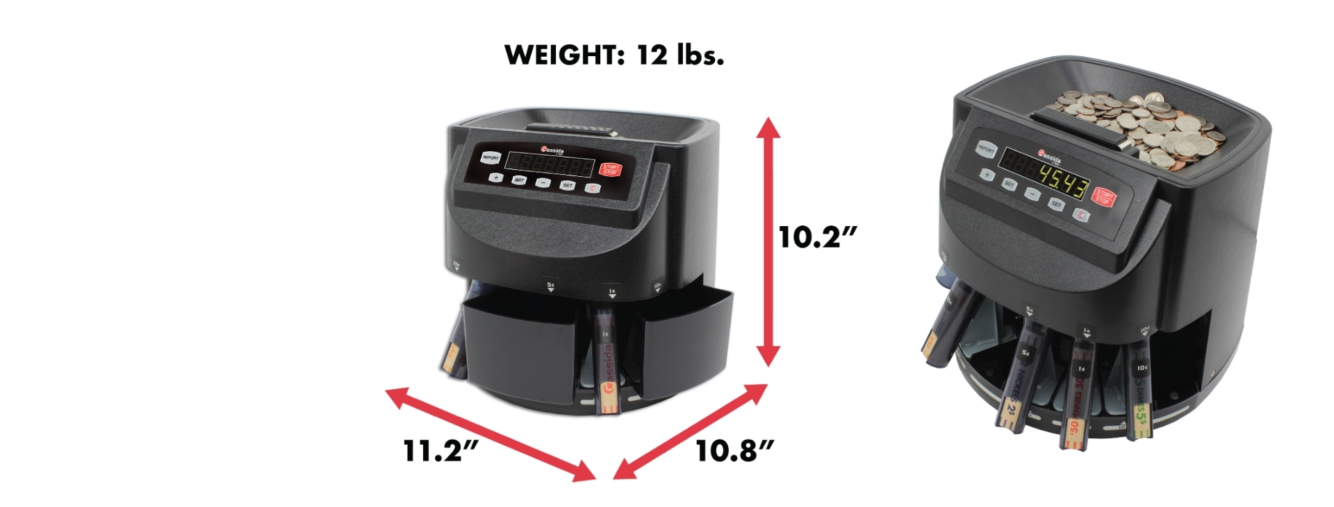 Count Anywhere with Large Hopper and Built in Handle