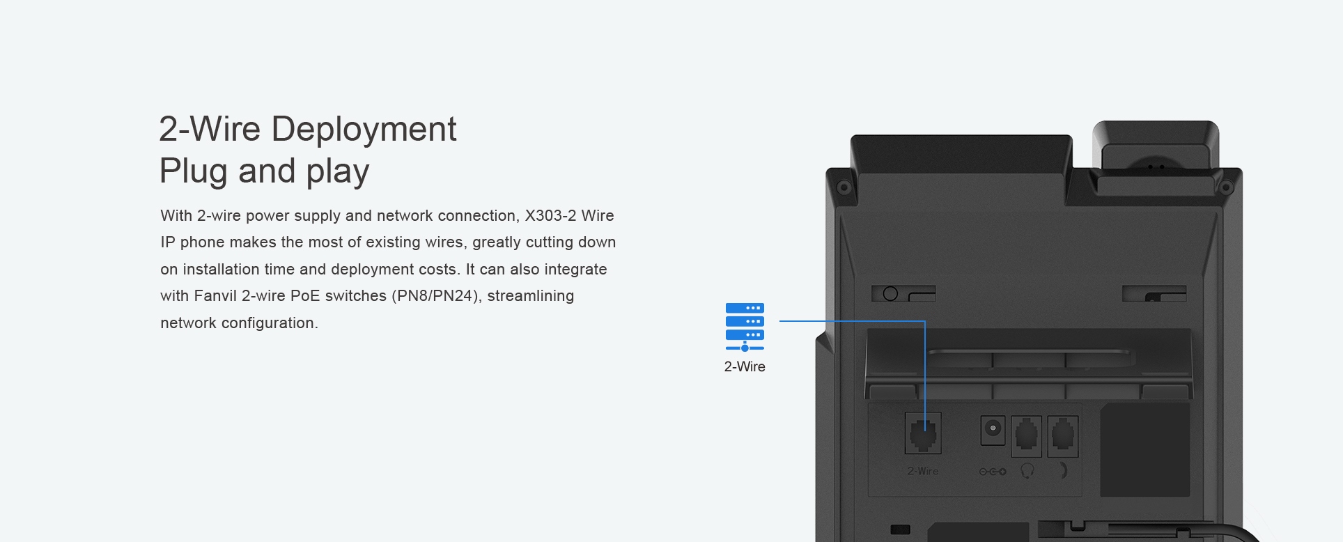 2-wire deployment