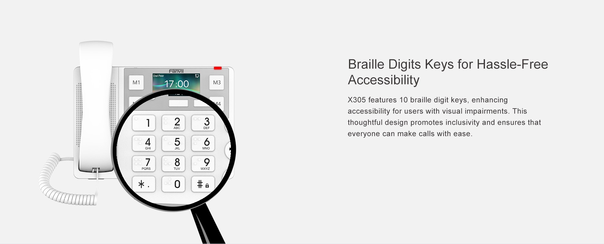 braille digits keys