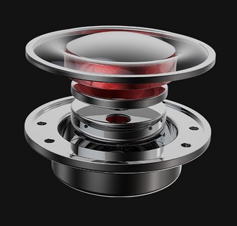Rigid yet flexible Giving your music soul 10mm DLC dynamic driver