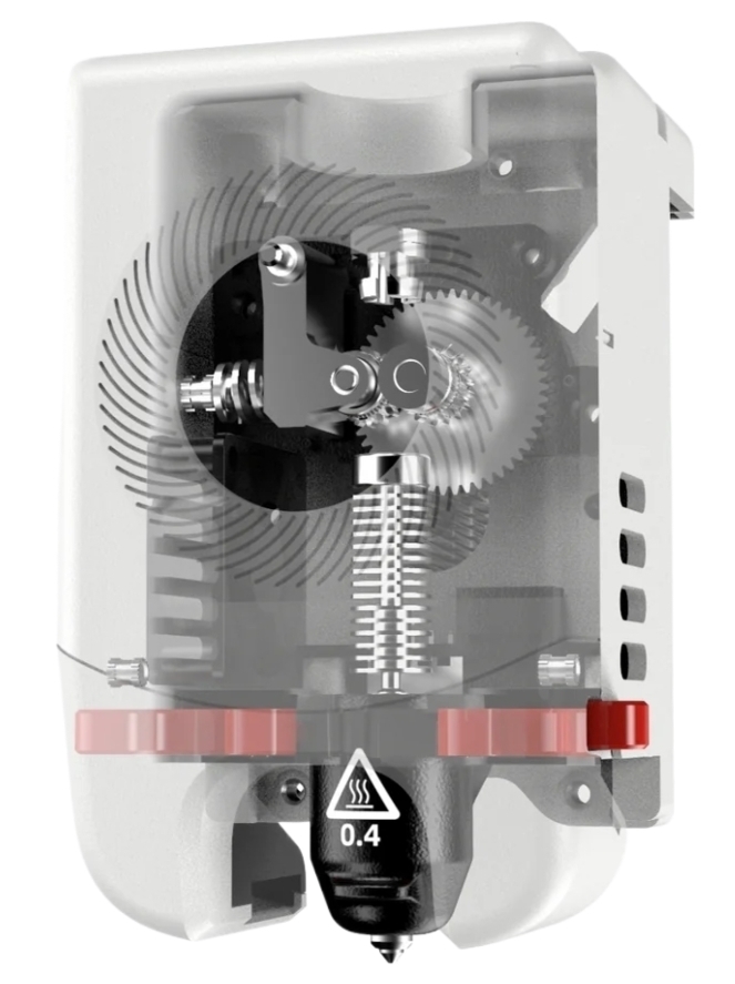 More Compact Direct-Drive Extruder