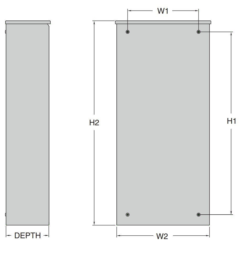 Service Rated Automatic Transfer Switch Dimensions