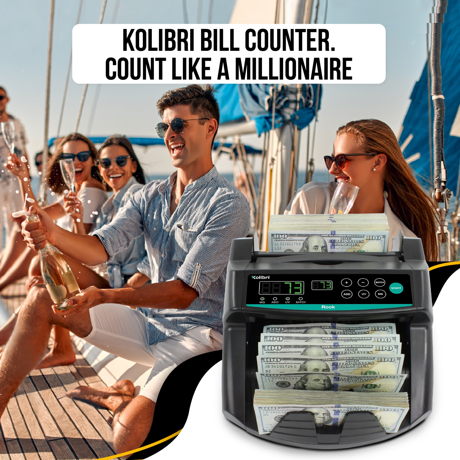 Kolibri Bill Counter. Count Like A Millionaire