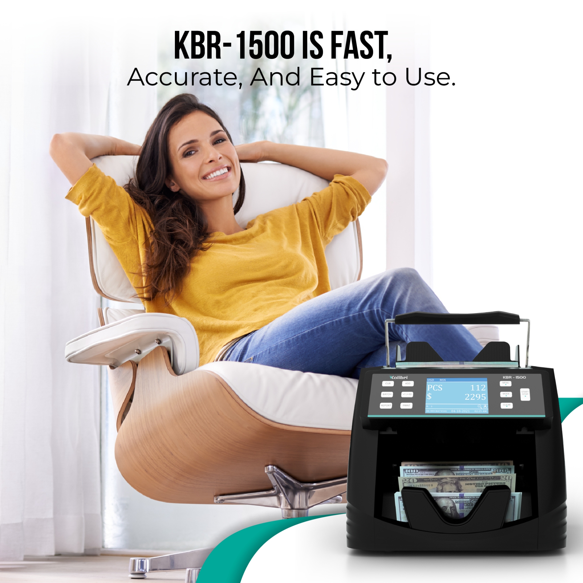 KBR-1500 is Fast, Accurate, and Easy to Use