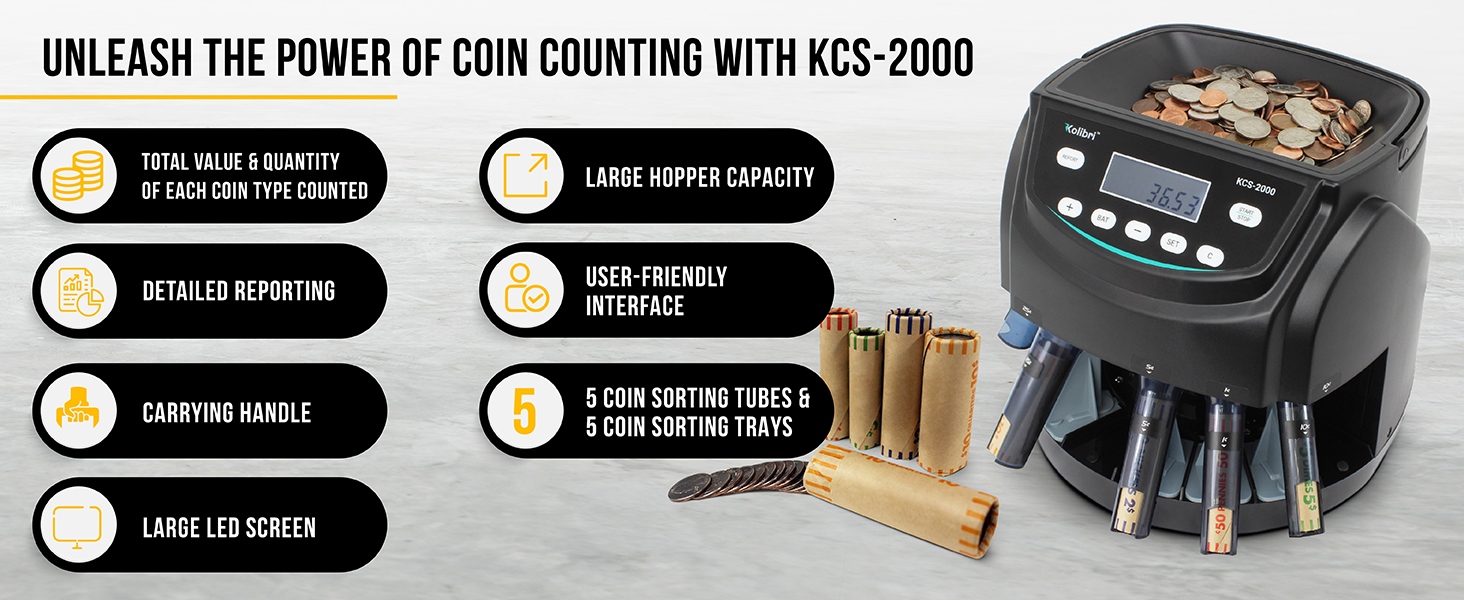 Unleash the Power of Coin Counting with KCS-2000 