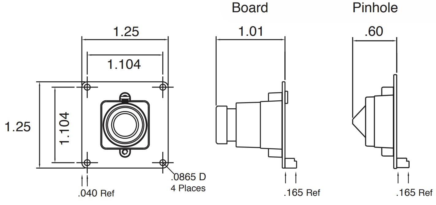 Dimensions: Inches (mm)