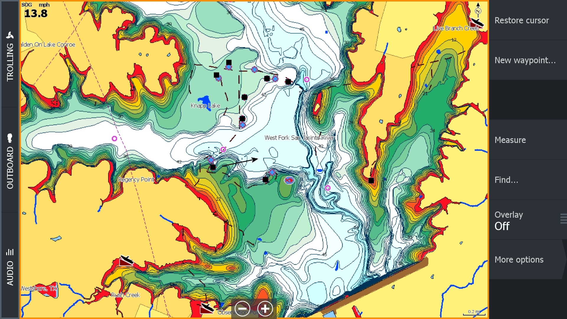 Find Key Fishing Areas with Contour+