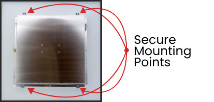 6. Turn the enclosure over.