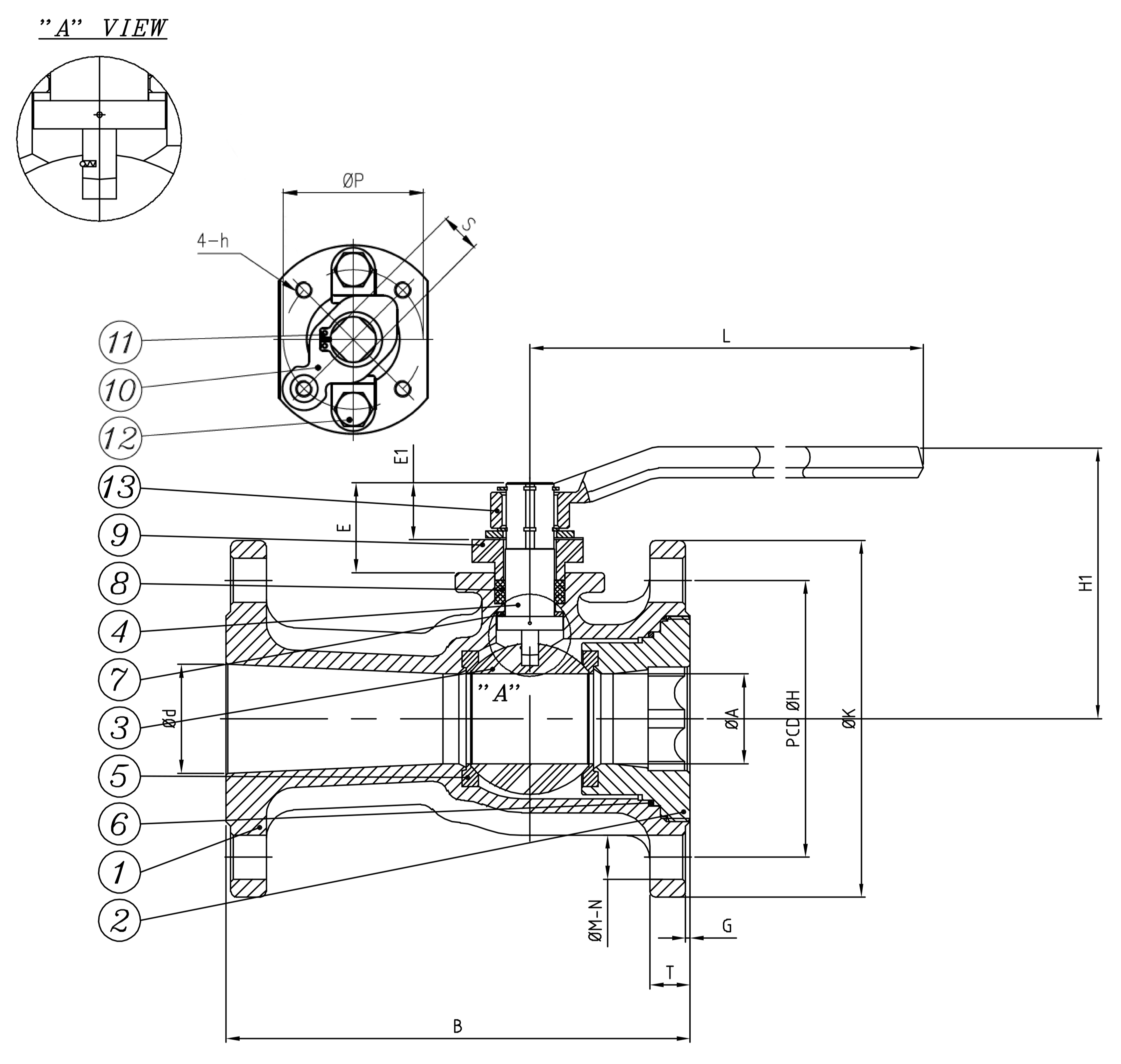 s.135 stainless steel Ball valve