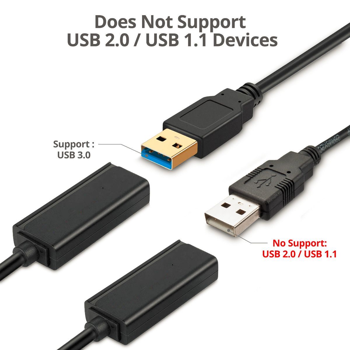 USB 3.0 AOC Male to Female Active Cable - 30M