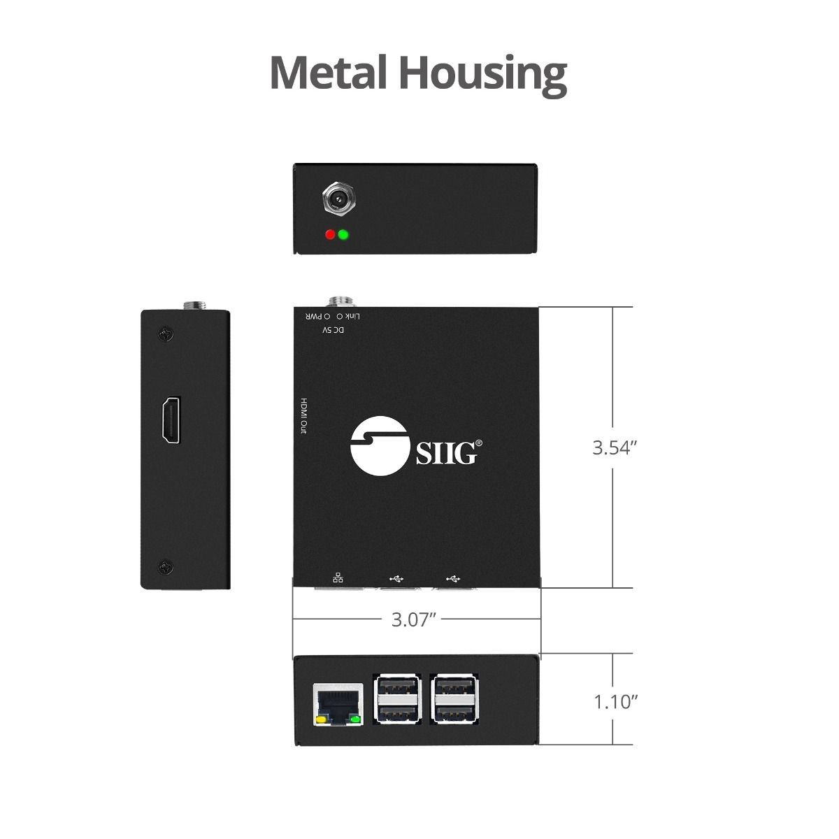 HDMI Video Wall Over IP Multicast System - Dimensions