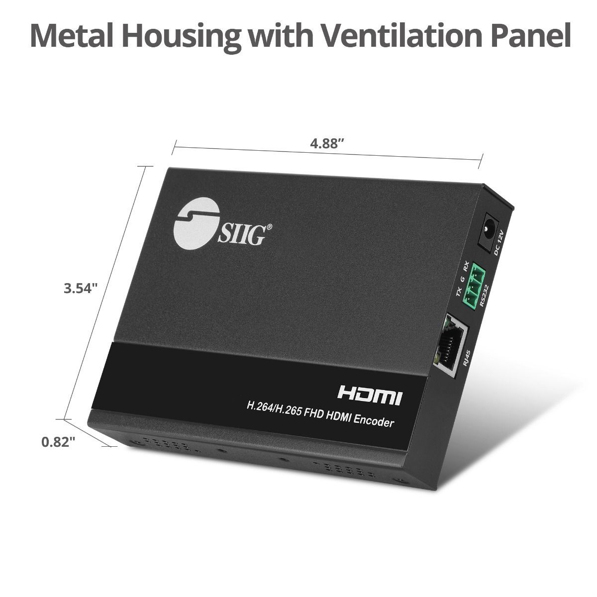 HDMI Video H.264 H.265 IPTV Encoder dimensions