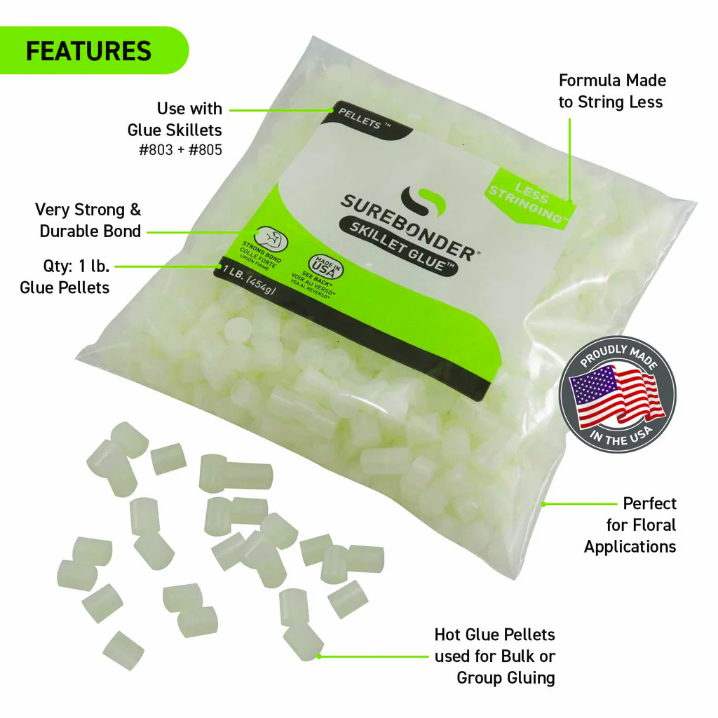 Skillet Hot Glue Cube Pellets