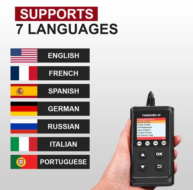 Supports 7 Languages