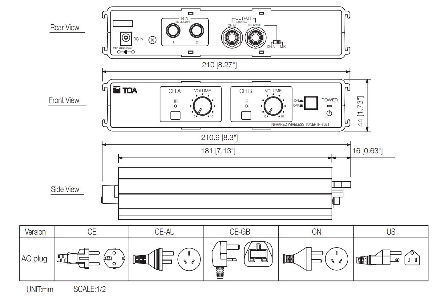 Dimensions