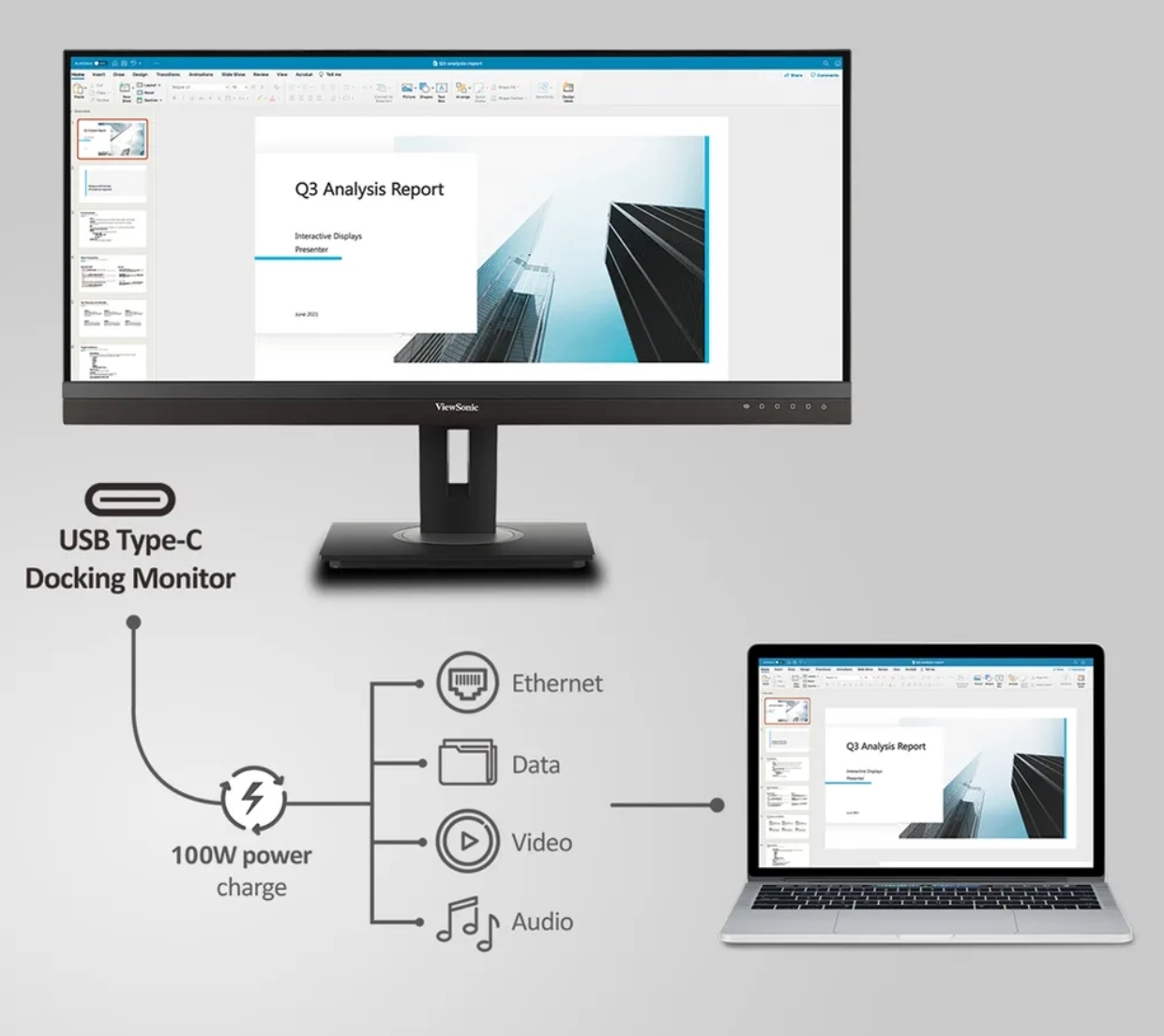 Reduce Clutter with Single-Cable Solution