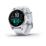 fenix 7S Smart Watch Silver with Whitestone Band_noscript