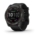 fenix 7X Smart Watch, Carbon Gray with Black Band_noscript