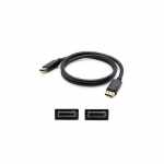 6ft Compatible DisplayPort Male to Male Black Cable_noscript