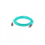 10m ST Male to ST Male Aqua OM3 Patch Cable