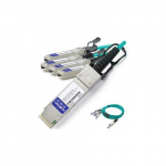 40GBase-AOC QSFP+ to 4xSFP+ Optical Cable, 1m_noscript