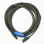12-Foot, 5-Pin DMX & Locking Power Link Combo Cable