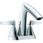 Two-Handle 4'' Centerset Bathroom Faucet, Chrome