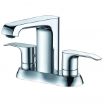 Two-Handle 4" Centerset Bathroom Faucet, Chrome