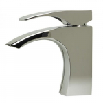 Single Lever Modern Bathroom Faucet, Polished Chrome