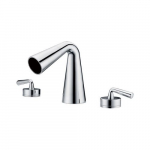 Widespread Cone Waterfall Bathroom Faucet, Polished