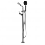 Tub Filler with Mixer and Shower Head, Polished Chrome_noscript