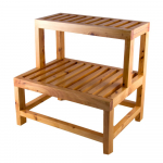 20" Double Wooden Stepping Stool_noscript