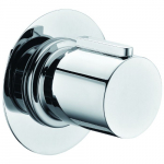 Modern Round 3 Way Shower Diverter, Polished Chrome_noscript