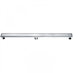 47" Brushed Stainless Steel Linear Shower Drain_noscript
