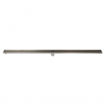 59" Stainless Steel Linear Shower Drain w/ Groove Lines_noscript