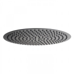 16" Round Ultra Thin Rain Shower Head, Matte Black_noscript