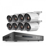 16 Channel 8MP Video DVR with 8X Cameras, 2TB HDD