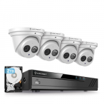 4K 8 Channel NVR 4Camera 2TB, White_noscript