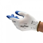 11-900 Oil-repellent Gloves, Size 6, White and Blue_noscript