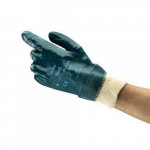 47-402 Light Leather and PVC Gloves, Size 10, Blue_noscript