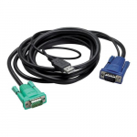 Integrated LCD-KVM USB Cable, 17ft