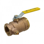 Bronze Straight with Side Tap, Gas Ball Valve
