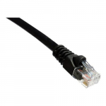 Patch Cable, Molded Boot, Black, 10ft, CAT6A, 650MHz
