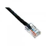 Bootless Patch Cable, Black, 200ft, Cat6, 550MHz