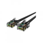 Cat5e Non-Booted UTP Patch Cable, Black 1ft