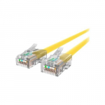 Cat5e Non-Booted UTP Patch Cable, Yellow 2ft