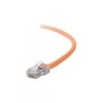 Cat5e Non-Booted UTP Patch Cable, Orange 7ft